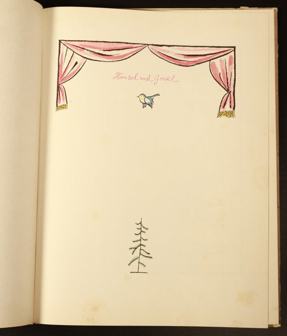 1972 Hansel Und Gretel Edition Peters Leipzig Vintage German Childrens Book