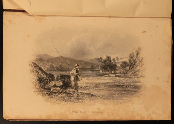 1848 The British Anglers Manual by TC Hofland Antique1st Edition Fishing Book