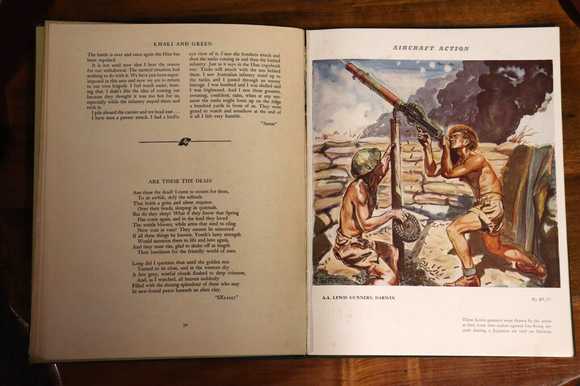 1941 Active Service Khaki & Green Jungle Warfare Australian WW2 Military Books