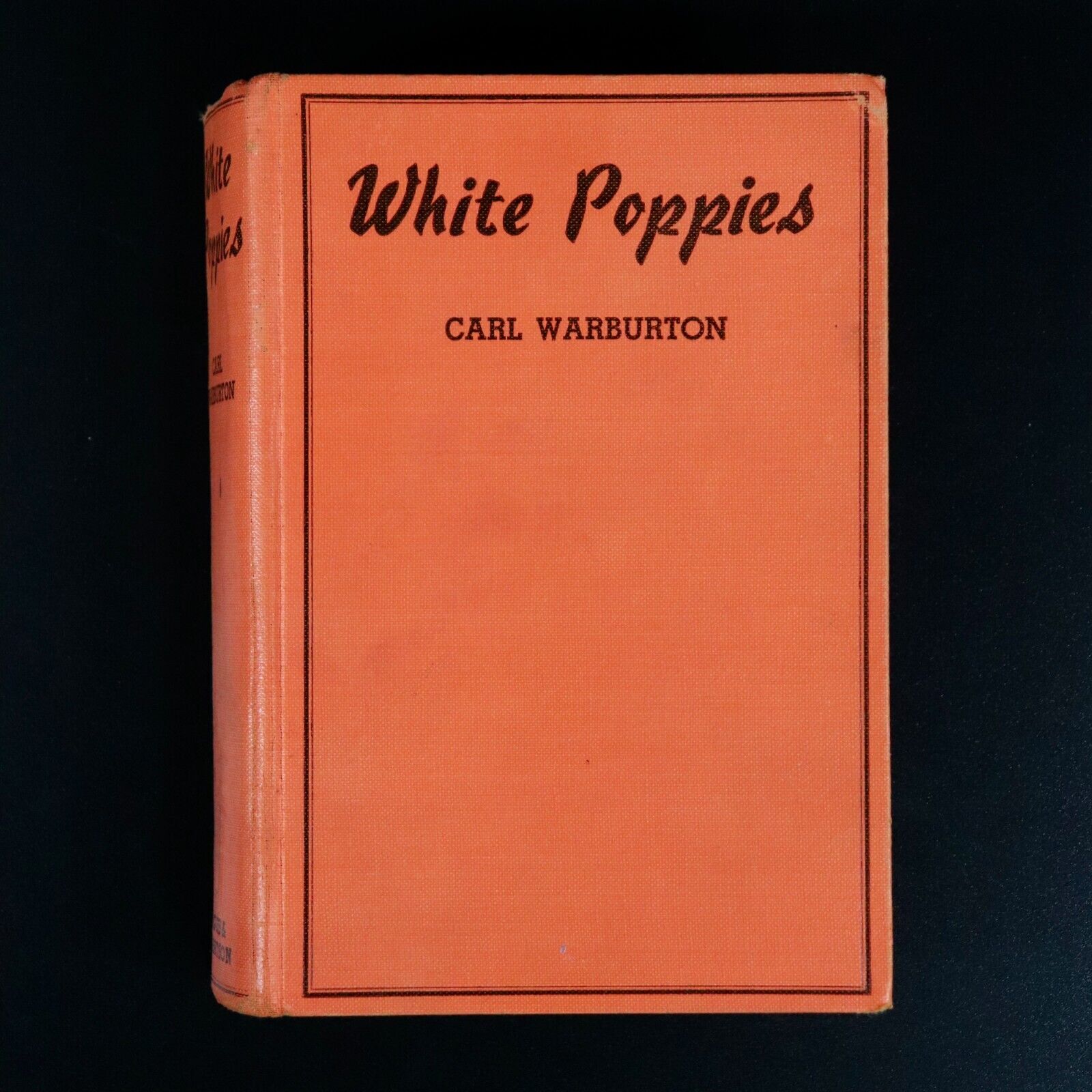 1937 White Poppies by Carl Warburton Antique Australian Fiction Book Indigenous