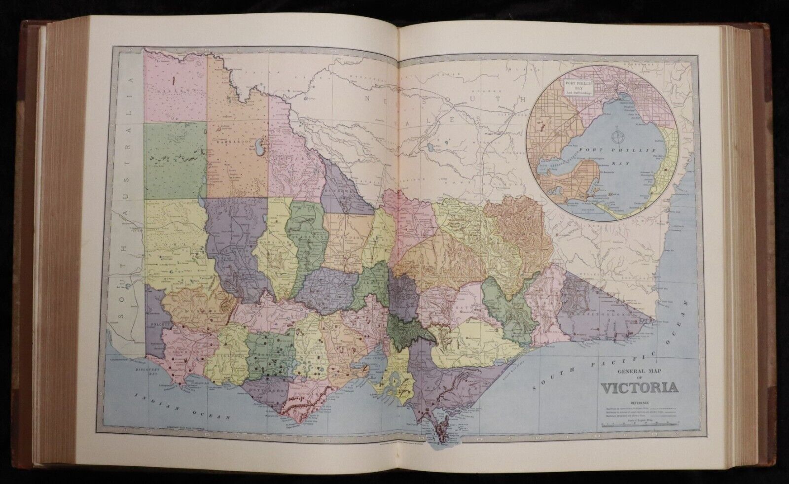 1886 2vol Picturesque Atlas Of Australasia by Andrew Garran w/NSW Railway Map