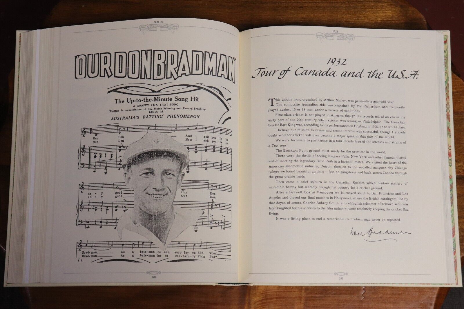 1985 2vol The Bradman Albums Australian Cricket Sports History Book Set