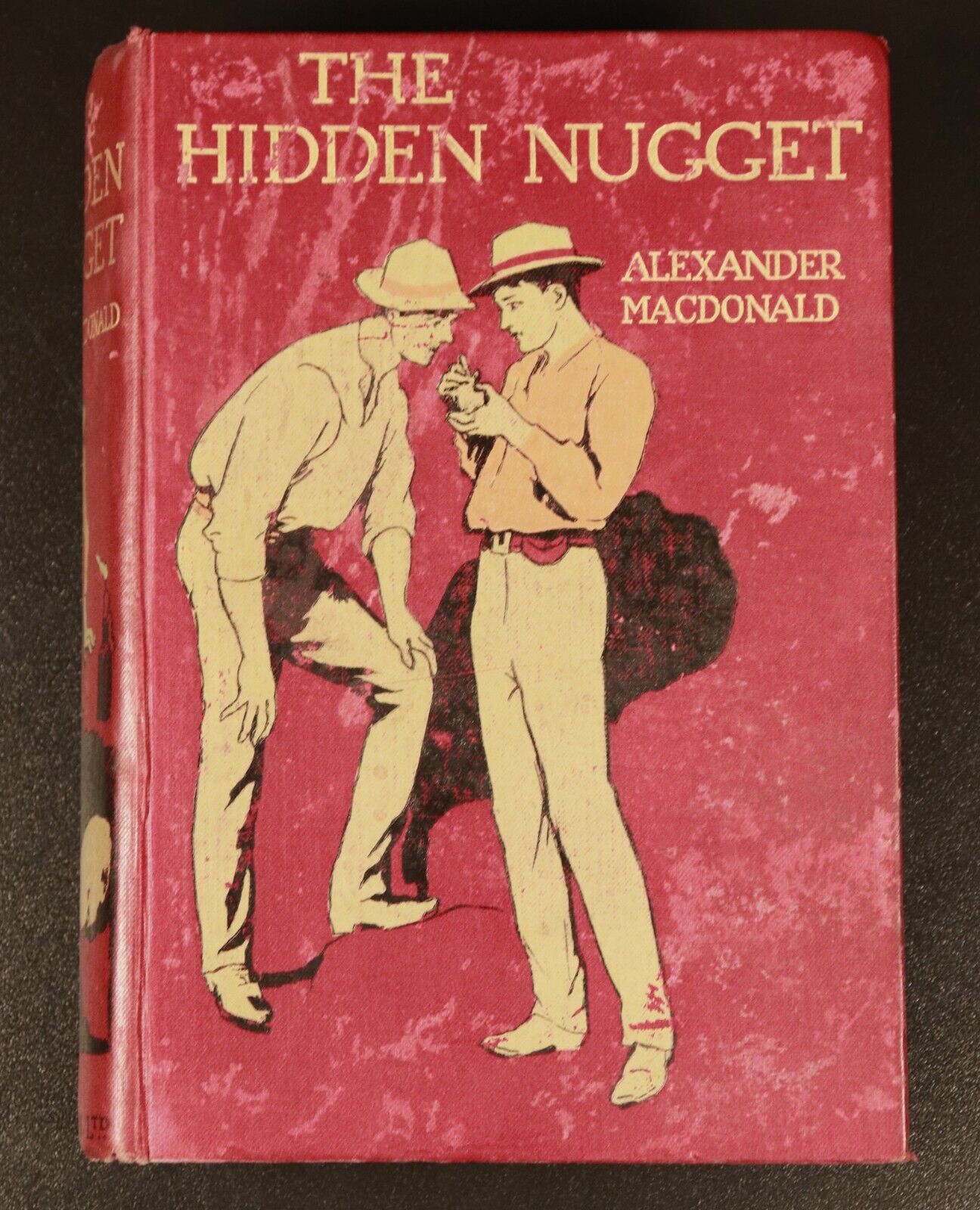 1910 The Hidden Nugget Story Of Australian Goldfields Antique Fiction Book 1st - 0