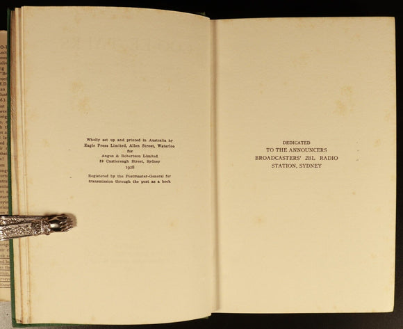 1928 Coo-ee Talks by W. Robertson Australian Aboriginal History Book 1st Edition