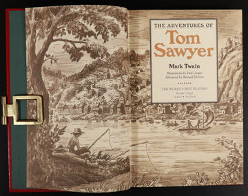 1998 Adventures Of Tom Sawyer by Mark Twain Readers Digest Literature Book - 0