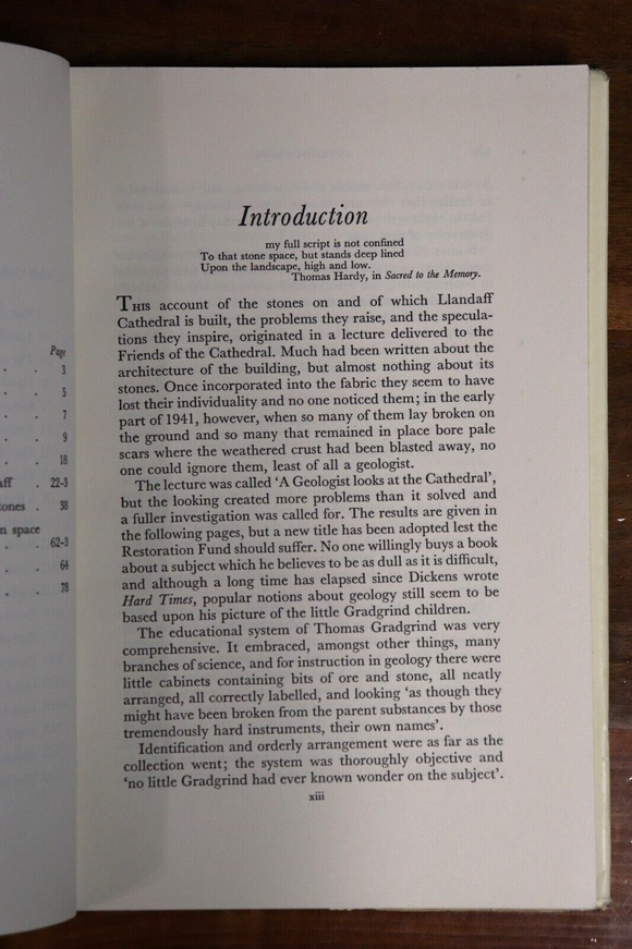 1957 The Stones Of Llandaff Cathedral British Architecture History Book