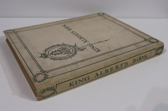 1915 King Albert's Book - Tribute To Belgian King Antique History & Art Book