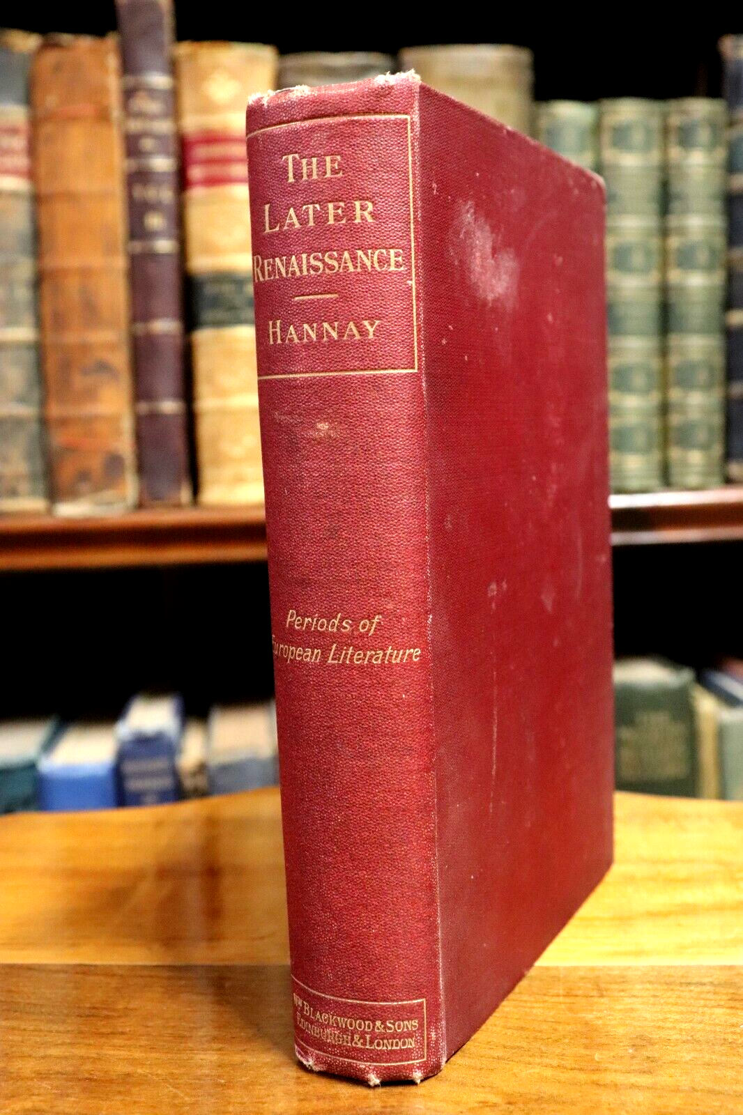 1898 The Later Renaissance: Periods of European Literature Antique Book