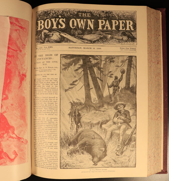 The Boys Own Annual 1898-99 Antique British Illustrated Boys Book Boys Own Paper