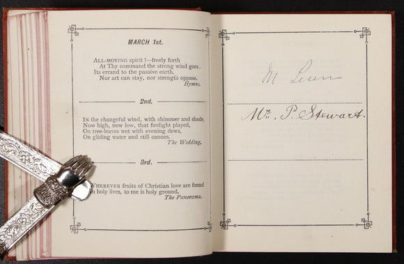 c1900 Birthday Chimes From John Greenleaf Whittier Antique Poetry Diary Book