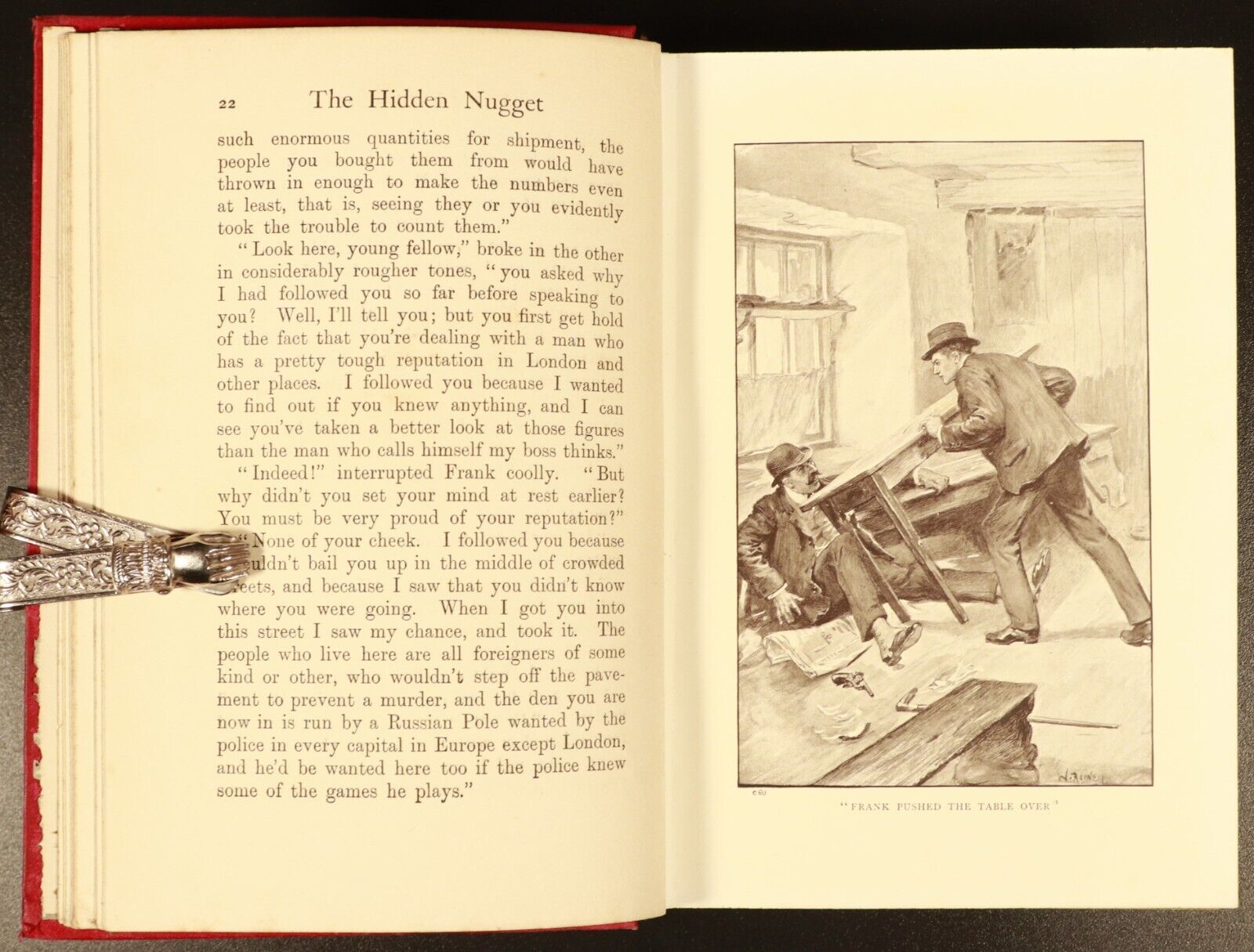 1910 The Hidden Nugget Story Of Australian Goldfields Antique Fiction Book 1st