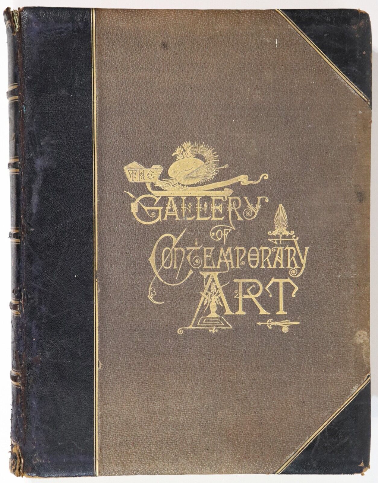 c1885 Gallery Of Contemporary Art by A Silvestre Antique Art Engravings Book