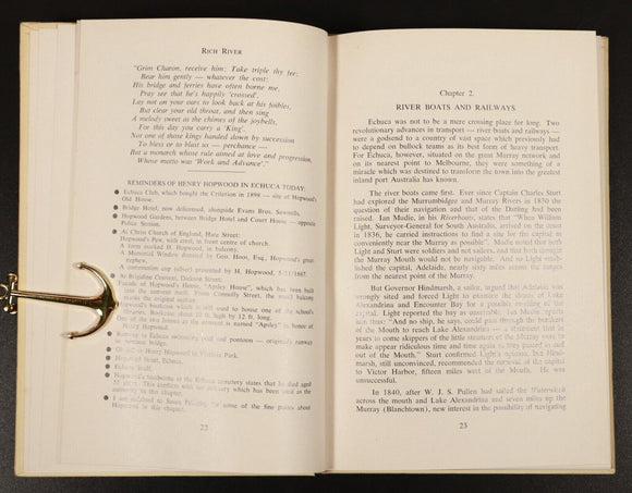 1970 Rich River by A. Morris - Murray River Australian Local History Book