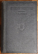 1923 Quantity Surveying by J. Leaning Antique British Architecture Book-7