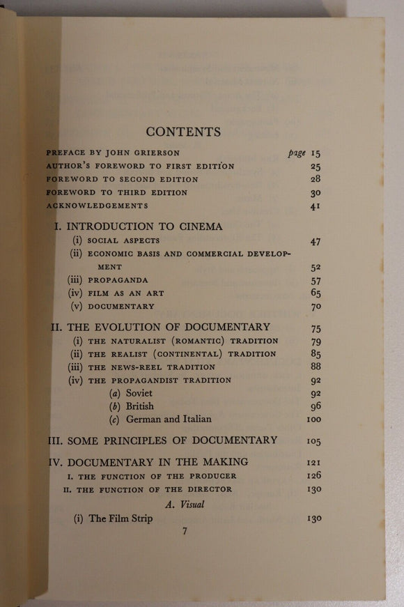 1952 Documentary Film by Paul Rotha Vintage Cinema & Film History Reference Book