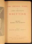 c1905 The Poetical Works Of John Greenleaf Whittier Antique American Poetry Book-9