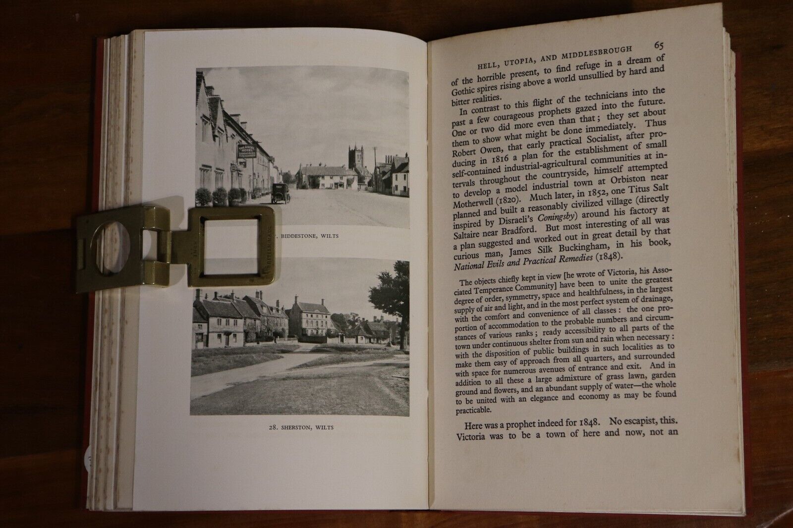 1936 English Panorama by Thomas Sharp Antique British History Architecture Book