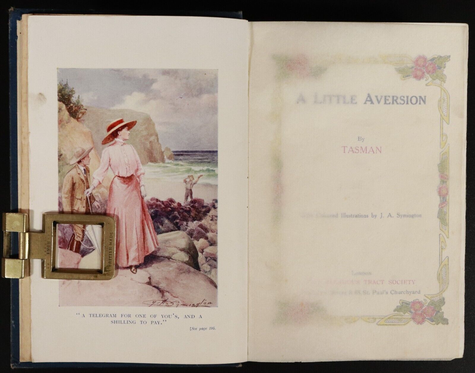 c1910 A Little Aversion by Tasman Illustrated Australian Fiction Book