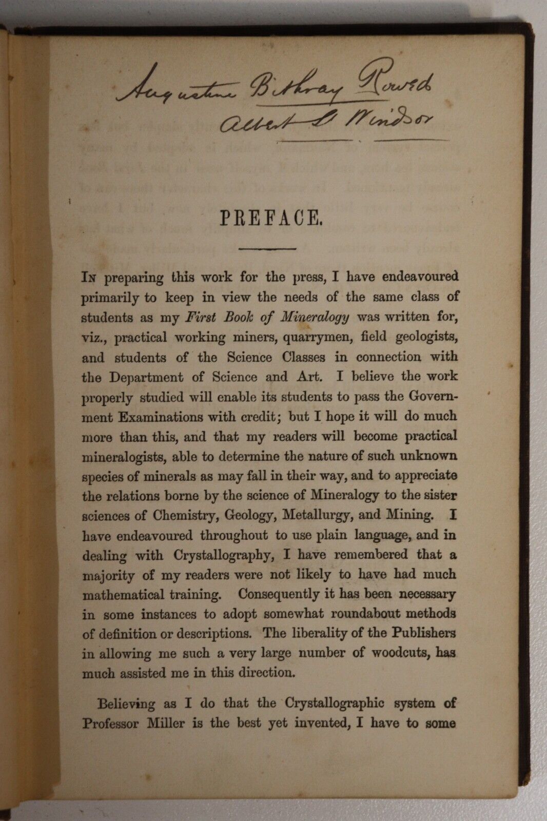 1878 The General Principles Of Mineralogy by JH Collins Antique Science Book