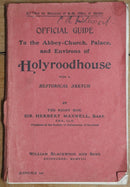 1908 Official Guide to the Abbey-Church of Holyroodhouse Antique Tour Guide-1