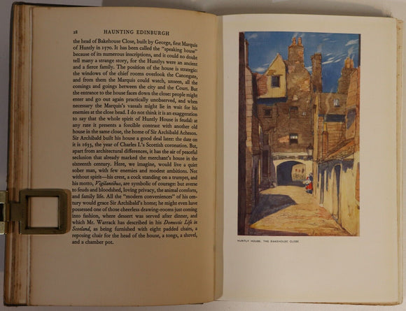 1929 Haunting Edinburgh by Flora Grierson Antique Scottish History Book