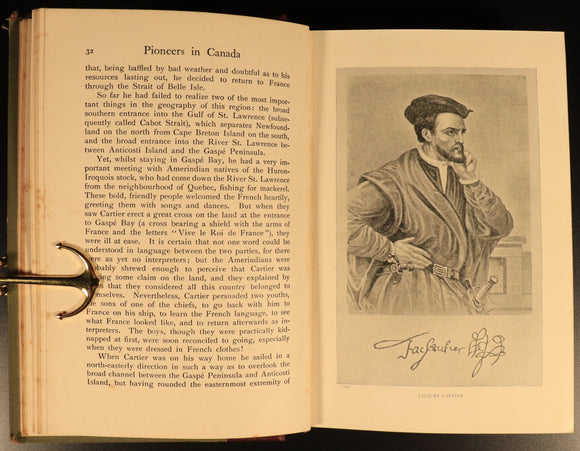 Pioneers In Canada by Sir Harry Johnston c1900 Antique Canadian History Book