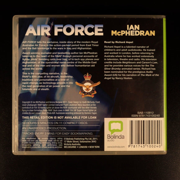 AIR FORCE by Ian McPhedran Australian Military History Book Audio CD Bolinda