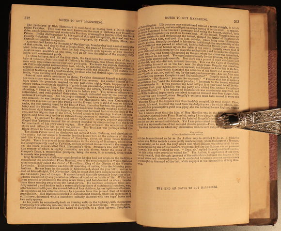 1862 Waverley or Sixty Years Since by Walter Scott Antique Fiction Book