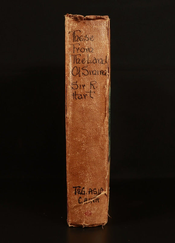 1901 These From The Land Of Sinim Rare 1st Edition Chinese History Book