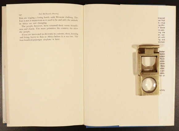 1970 Exit Backward Bowing by Oswald B. Lord Vintage Travel Exploration Book