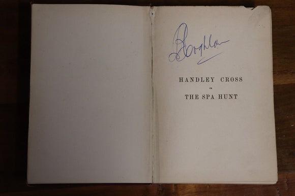1891 Handley Cross A Sporting Novel by Robert S Surtees Antique Fiction Book