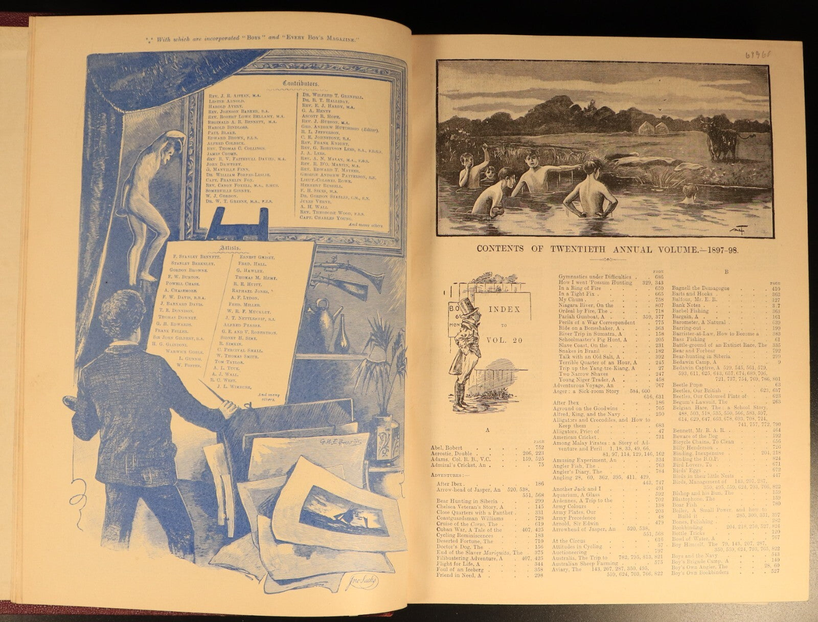 The Boys Own Annual 1897-98 Antique British Illustrated Boys Book Boys Own Paper