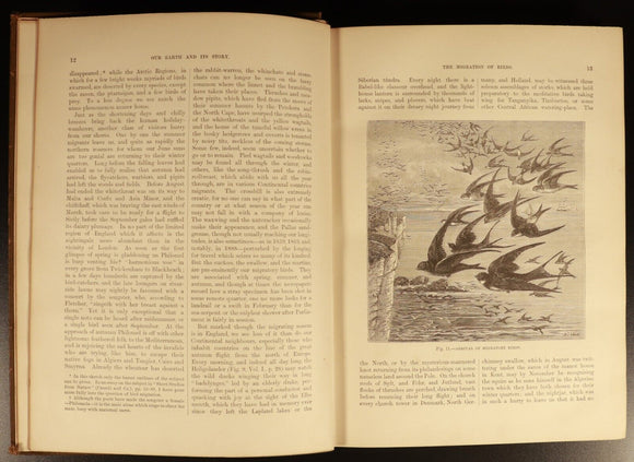 1889 Our Earth & Its Story by Robert Brown Antique Natural History Book w/Maps
