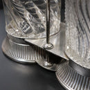 Rogers Smith & Co Victorian Antique Glass & Pewter Pickle Serving Jars c1895 USA-9