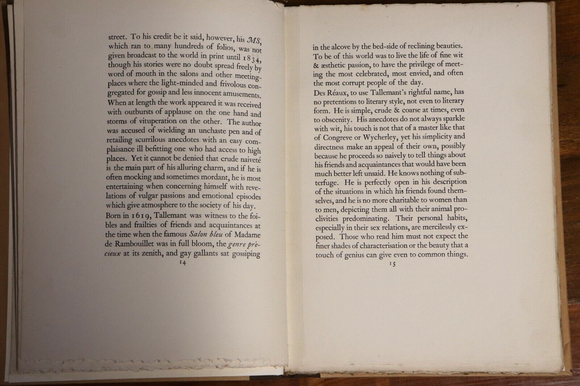 1925 Love-Tales From Tallemant Limited Edition Antique French Literature Book