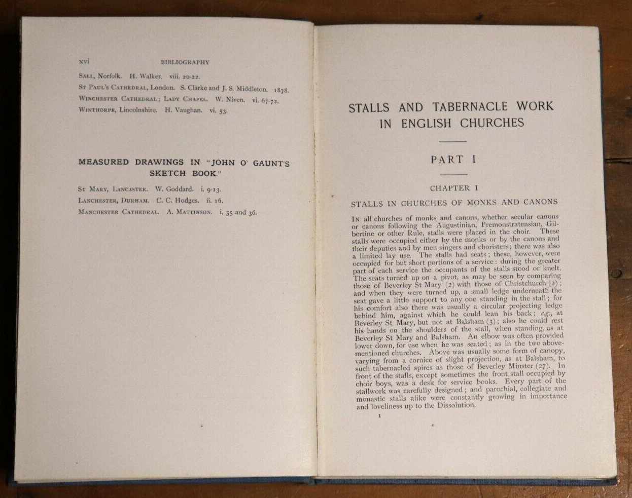 1910 Wood Carvings In English Churches Stalls Tabernacle Work Architecture Book