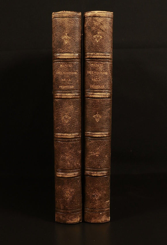 1863 2vol Manuel De l'Histoire De La Peinture Antiquarian French Art Books