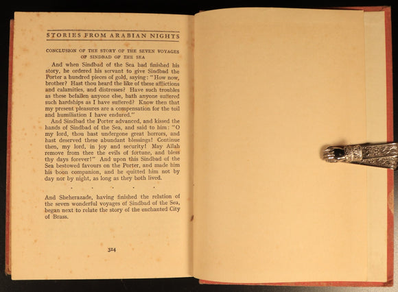 c1935 The Magic Walking Stick & Arabian Nights Antique Fiction Childrens Book