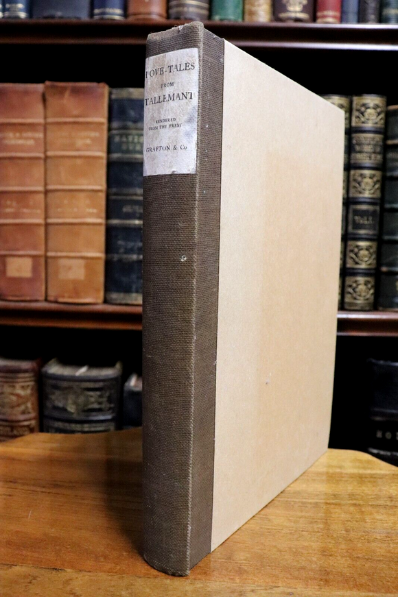 1925 Love-Tales From Tallemant Limited Edition Antique French Literature Book