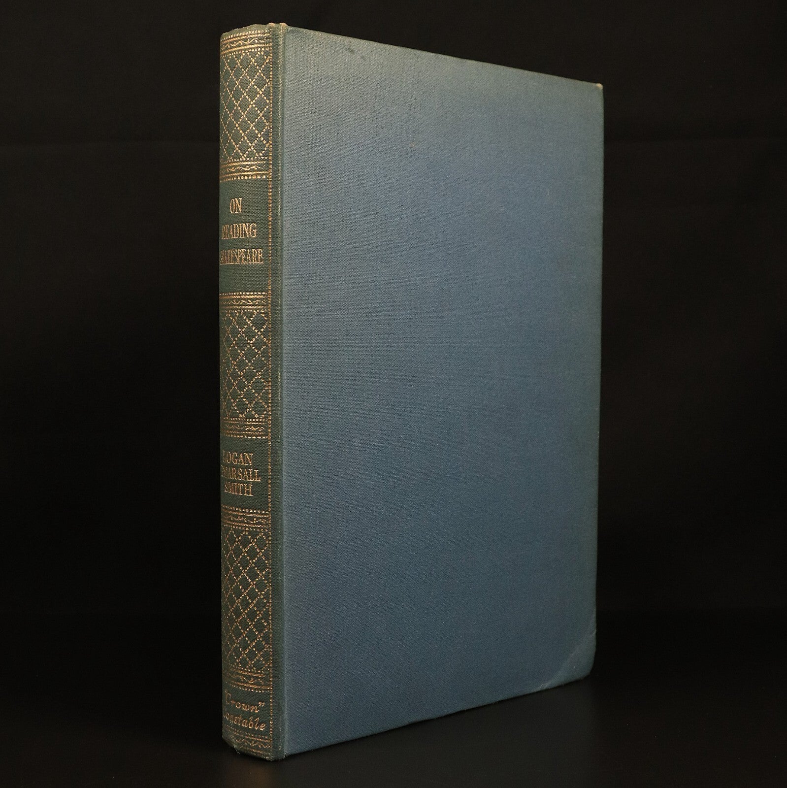 1934 On Reading Shakespeare by Logan Pearsall Smith Antique Literature Book