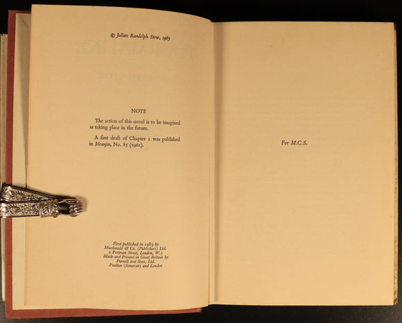 1963 Tourmaline by Randolph Stow Vintage Australian Fiction Book 1st Edition