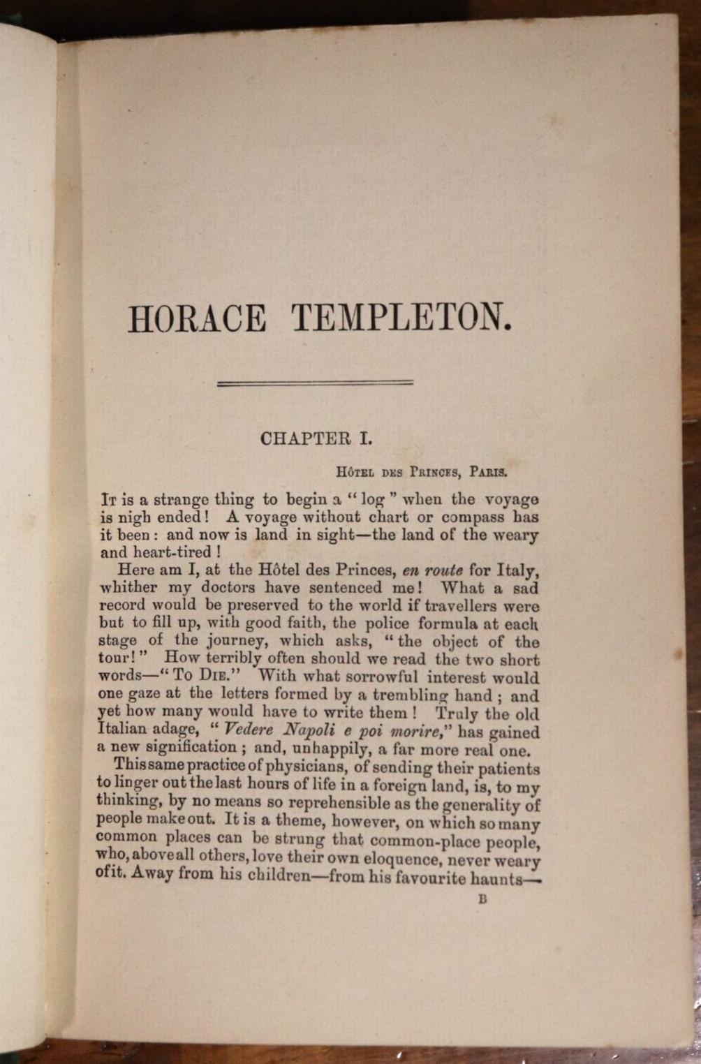 c1900 Horace Templeton by Charles Lever Antique British Fiction Book