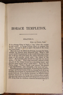 c1900 Horace Templeton by Charles Lever Antique British Fiction Book-3
