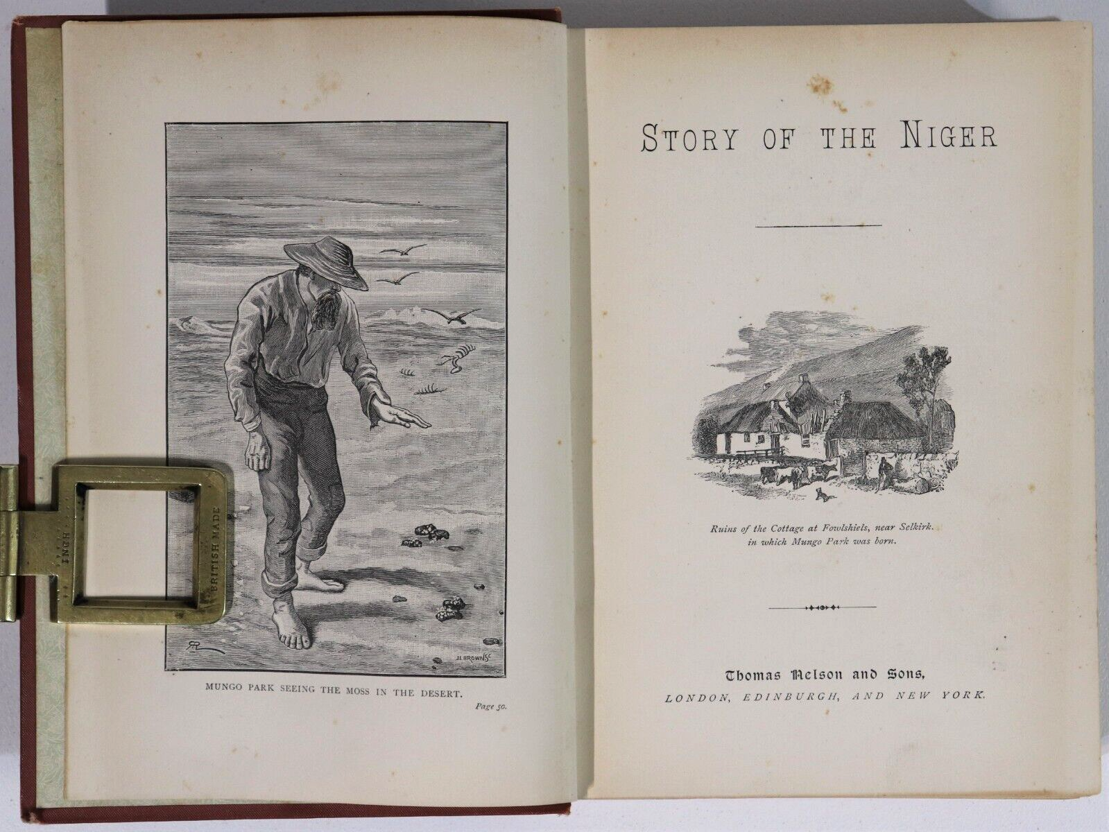 1898 Story Of The Niger by Robert Richardson Antique African History Book - 0