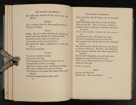 1927 The King's Henchman by Edna St Vincent Millary Antique Theatre History Book