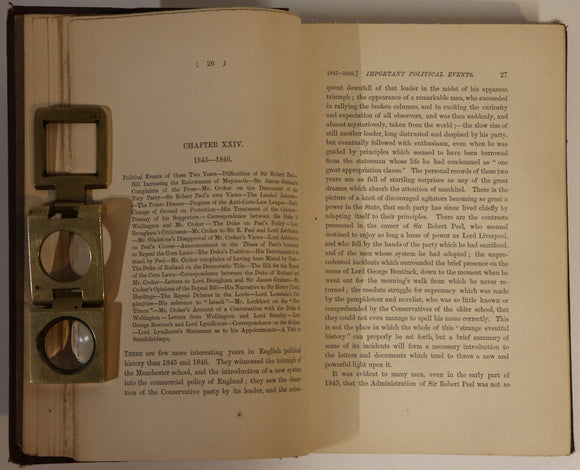 1884 The Croker Papers by L. J. Jennings Antique British History Book