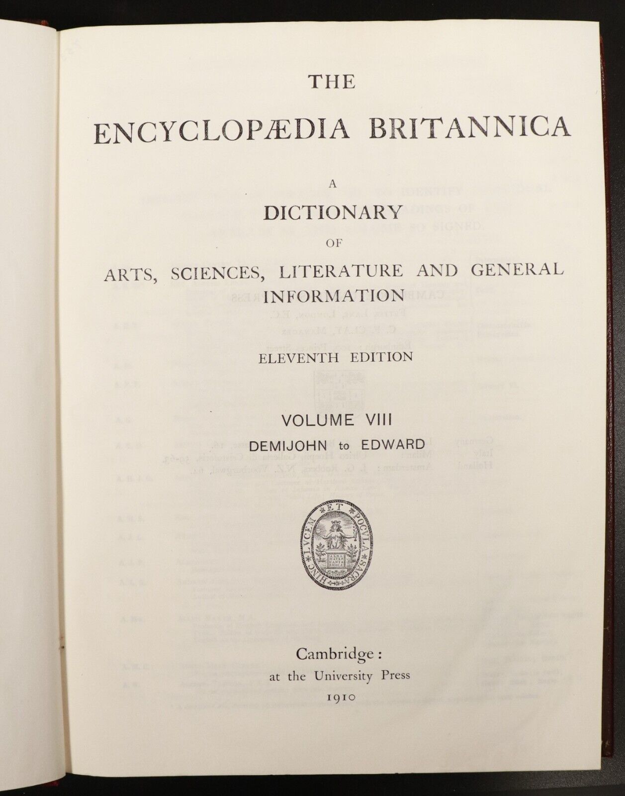 1910 4vol Encyclopaedia Britannica 11th Edition Antique Reference Books Maps