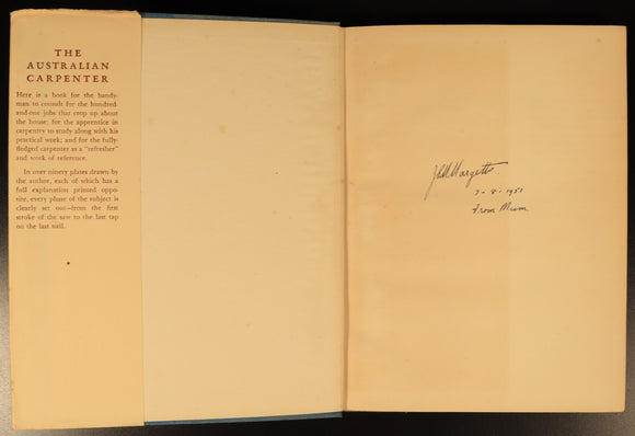 The Australian Carpenter 1950 Vintage Builder & Architecture Reference Book