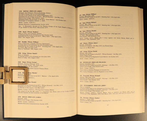 Honour The Light Brigade WM Lummis 1973 Military History Book Crimean War 1st