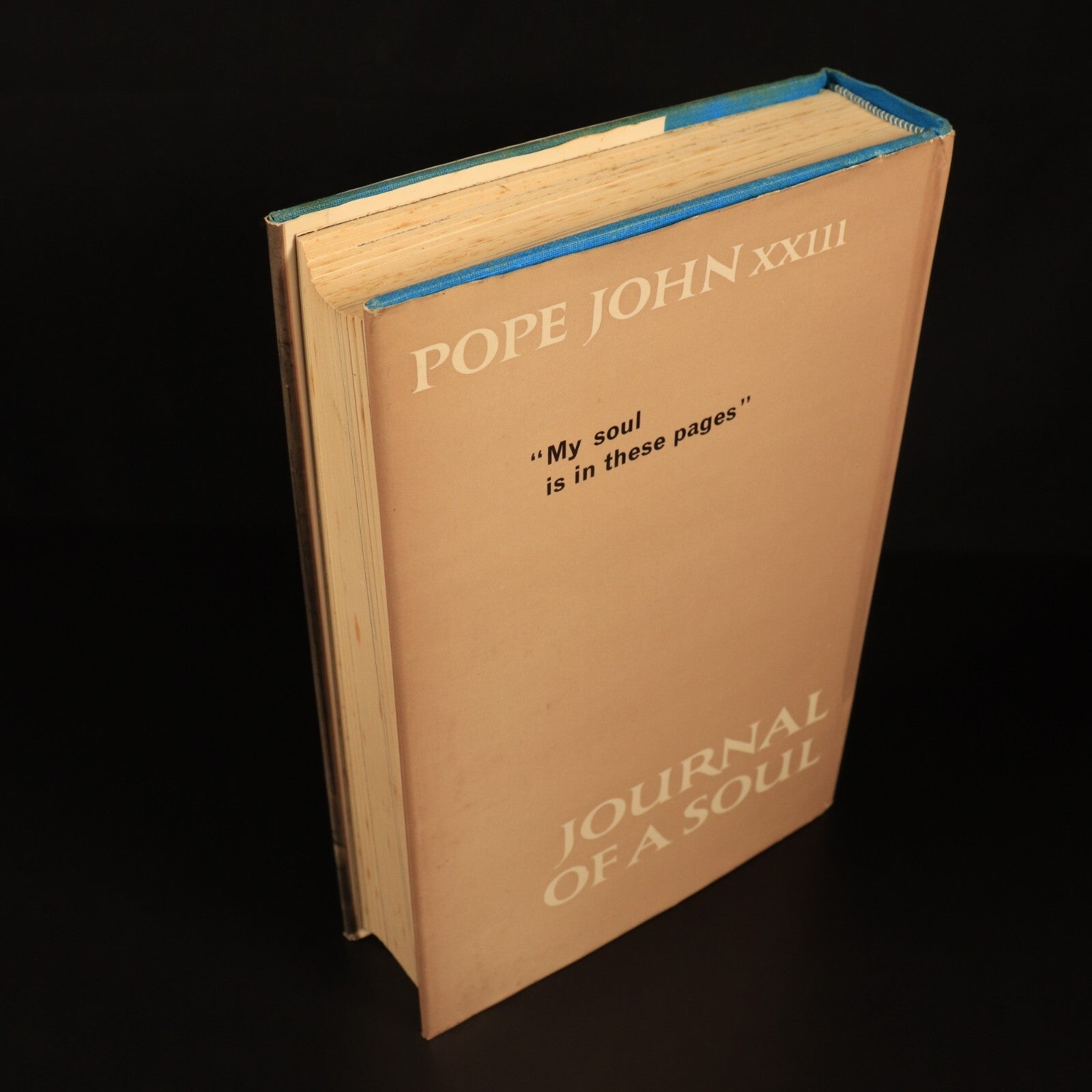 Pope John XXIII Journal Of A Soul 1965 Antique Religious Book D. White Translate - 0